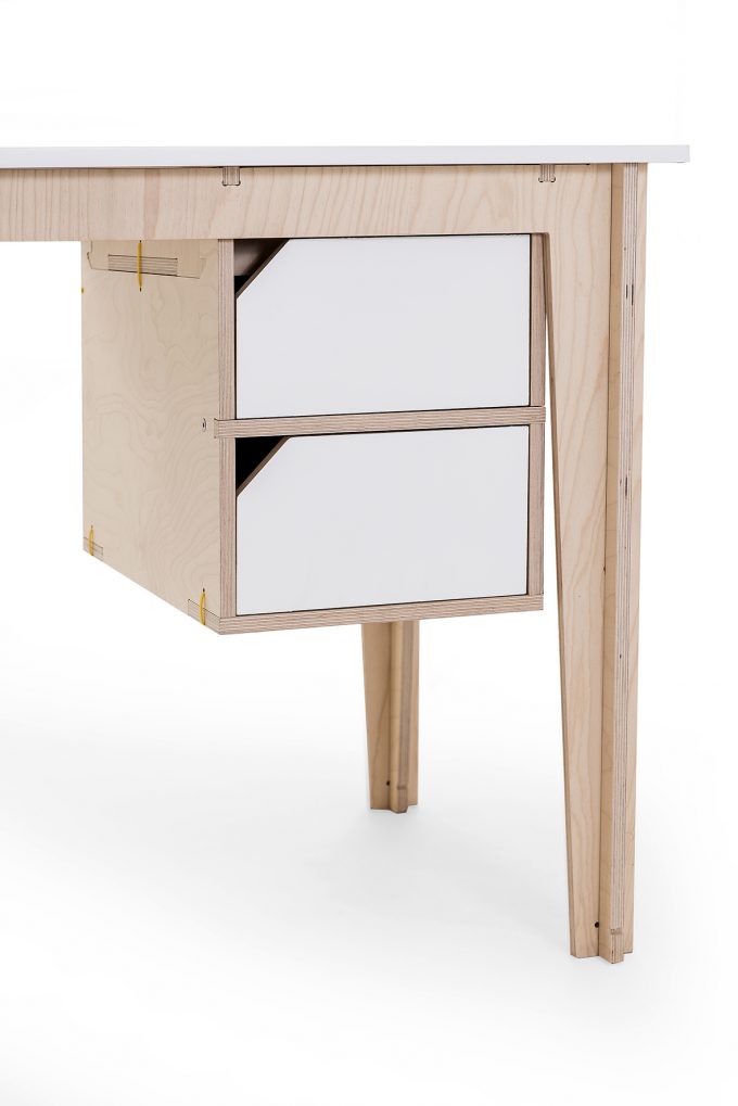 spaas-flatpack-desk-double-drawer