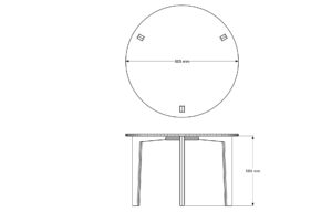 Toddler Table - 2 to 4 years (3 seater)